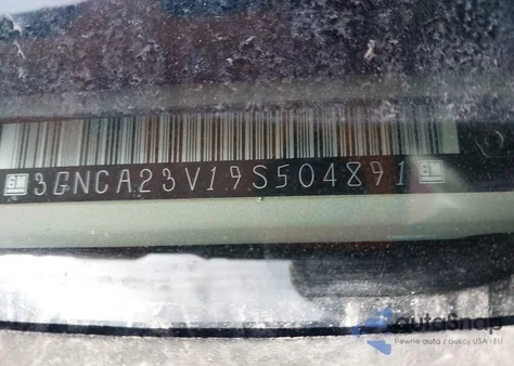 2009 Chevrolet Hhr Lt from USA, damaged, VIN 3GNCA23V19S504891